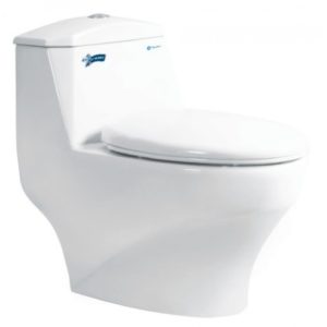 Bồn Cầu Thiên Thanh Plannet CK 38 1 Khối Xả Nhấn