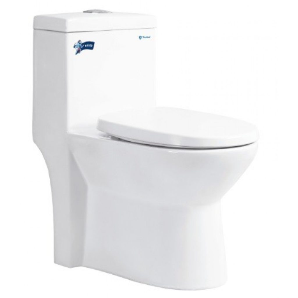 Bồn Cầu Thiên Thanh Water CK67 Toilet 1 Khối Xả Nhấn