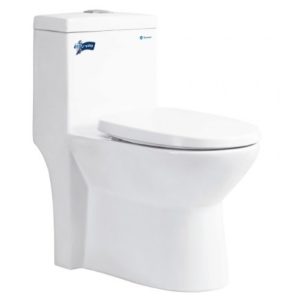 Bồn Cầu Thiên Thanh Water CK67 Toilet 1 Khối Xả Nhấn