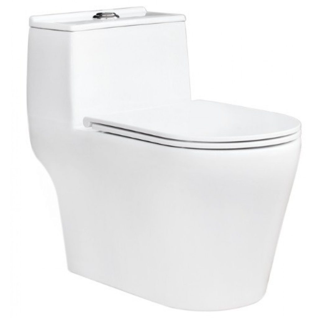 Bồn Cầu Thiên Thanh Lux CK99 Toilet 1 Khối Xả Nhấn