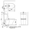 Bồn cầu 2 khối nắp rửa cơ INAX C-700A/CW-S32VN - ảnh 2