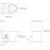 Bồn Cầu AMERICAN STANDARD 2407-WT 2 Khối Nắp Êm - ảnh 2