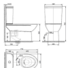 Bồn Cầu AMERICAN STANDARD 2630-WT 2 Khối Nắp Êm - ảnh 2