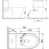 Bồn Cầu AMERICAN STANDARD VF-1808ET 1 Khối Nắp Êm Crytal - ảnh 2
