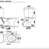 Bồn Cầu AMERICAN STANDARD VF-2398 2 Khối Nắp Thường - ảnh 2
