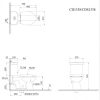 Bồn Cầu CAESAR CD1338 2 Khối Nắp thường - ảnh 2
