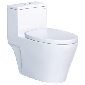 Bồn Cầu CAESAR C1356 (CD1356) 1 Khối Nắp Êm