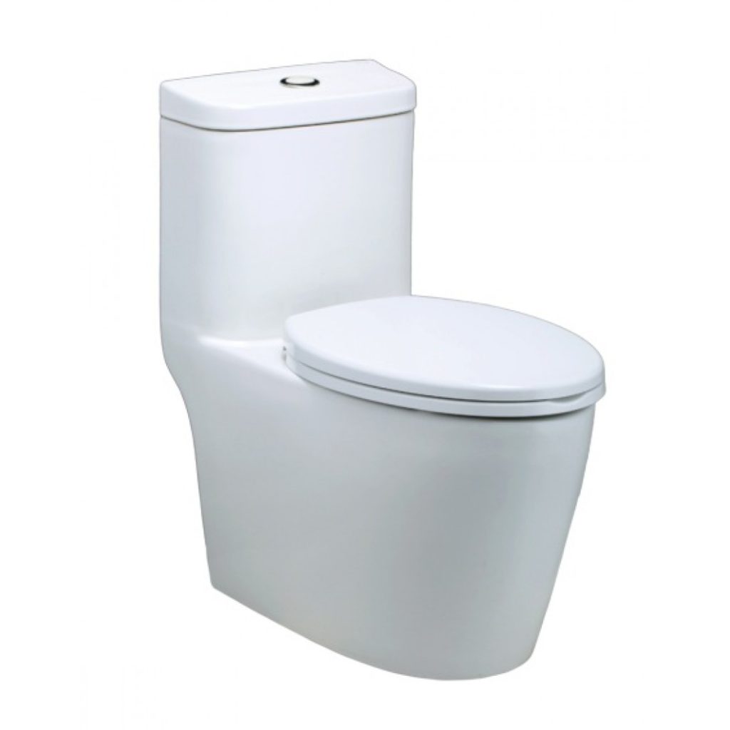 Bồn Cầu CAESAR CD1364 1 Khối Nắp Êm