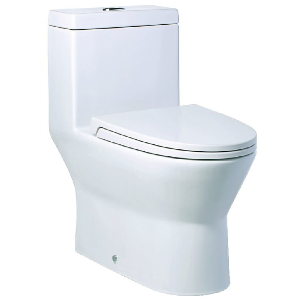 Bồn Cầu CAESAR CD1374 1 Khối Nắp Êm