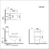 Bồn Cầu CAESAR CD1375/TAF050 1 Khối Nắp Rửa Cơ - ảnh 2