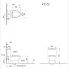 Bồn Cầu CAESAR CD1394 Trẻ Em 1 Khối Nắp Êm - ảnh 2