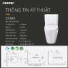 Bồn Cầu CAESAR CD1395 1 Khối Nắp Êm - ảnh 3