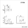 Bồn Cầu CAESAR CT1026 Trẻ Em 2 Khối Nắp Êm - ảnh 2