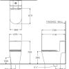 Bồn Cầu COTTO C103327 1 Khối Nắp Êm - ảnh 2