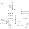 Bồn Cầu COTTO C105337(CN5) 1 Khối Nắp Rửa Cơ - ảnh 2