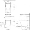 Bồn Cầu COTTO C11947 Hai Khối Paragon - ảnh 2