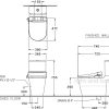 Bồn Cầu COTTO C125317(CV4) 2 Khối Nắp Rửa Điện Tử - ảnh 2