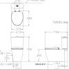 Bồn Cầu COTTO C16817 2 Khối Nắp Êm - ảnh 2