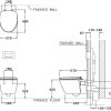 Bồn Cầu COTTO SC1986(T) Treo Tường Nắp Êm - ảnh 2