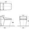 Bồn Cầu Điện Tử AMERICAN STANDARD WP-1806 1 Khối Nắp Tự Động Đóng Êm Acacia Evolution - ảnh 2