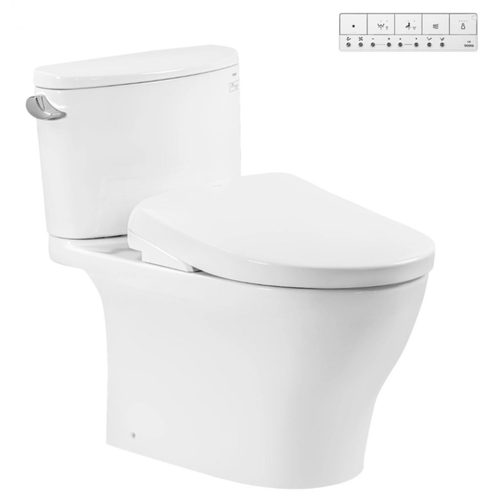 Bồn Cầu Điện Tử TOTO CS767CRW23#XW Nắp Rửa Washlet TCF47360GAA S7 Giấu Dây