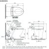 Bồn Cầu Điện Tử TOTO MS188VKW24#XW Nắp Rửa Washlet TCF33461GAA S2 - ảnh 2