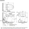 Bồn Cầu Điện Tử TOTO MS188VKW25/T53P100VR Nắp Washlet TCF34461GAA S5 - ảnh 2