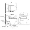 Bồn Cầu Điện Tử TOTO MS625CDW23 Nắp Rửa Washlet TCF47360GAA S7 Giấu Dây - ảnh 2