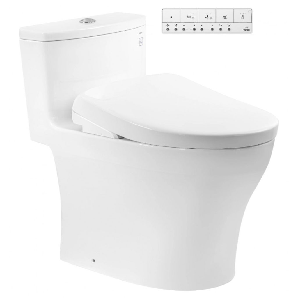 Bồn Cầu Điện Tử TOTO MS885CDW23 Nắp Rửa Washlet TCF47360GAA S7 Giấu Dây