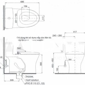 Ảnh công trình thực tế Bồn Cầu Điện Tử TOTO MS885DW6#XW Kèm Nắp Rửa Điện Tử WASHLET Dòng C5 – TCF6531Z (220V)