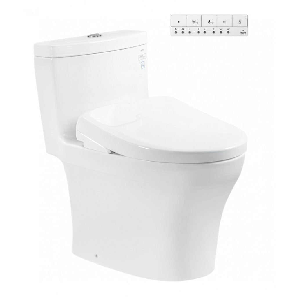 Bồn Cầu Điện Tử TOTO MS889CDRW23 Nắp TCF47360GAA Dòng S7 Tự Động Đóng Mở