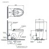 Bồn Cầu Hai Khối TOTO CS818DT3 Nắp TC385VS - ảnh 2