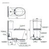Bồn Cầu Hai Khối TOTO CS819DST2 Nắp TC393VS - ảnh 3