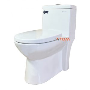 Ảnh công trình thực tế Bồn Cầu Thiên Thanh Water CK67 Toilet 1 Khối Xả Nhấn