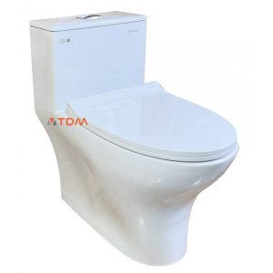 Ảnh công trình thực tế Bồn Cầu Thiên Thanh Everest CK79 Toilet 1 Khối Xả Nhấn