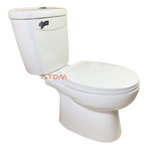 Ảnh công trình thực tế Bồn Cầu Thiên Thanh King CD4829 Toilet 2 Khối Xả Nhấn
