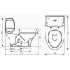 Bồn Cầu Thiên Thanh Plannet CK 38 1 Khối Xả Nhấn - ảnh 3