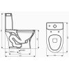 Bồn Cầu Thiên Thanh River CK 69 Toilet 1 Khối Xả Nhấn - ảnh 3