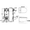 Bồn Cầu Thông Minh American Standard WP-7391 (WP7391)Treo Tường Aero – Lite - ảnh 2