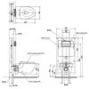 Bồn Cầu TOTO CW812REA#W/TCF4911EZ#NW1/WH172AT/TCA465 Treo Tường - ảnh 2
