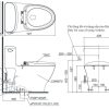 Bồn Cầu TOTO MS887RE2#XW 1 Khối Nắp Rửa Cơ TCW07S - ảnh 2