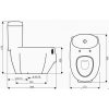 Bồn Cầu Trẻ Em Thiên Thanh Piggy 1 Khối Xả Nhấn - ảnh 3