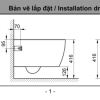 Bồn cầu treo tường INAX AC-952/CW-H20VN Nắp rửa điện tử - ảnh 2