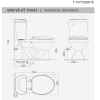 Bồn Cầu VIGLACERA VI77 2 Khối Nắp Thường Kèm Lavabo VTL2 - ảnh 2