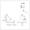 Bồn Cầu Xổm CAESAR CS1230 Kèm Thùng Nước Treo Tường - ảnh 2