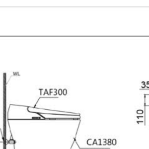 Ảnh công trình thực tế Bồn Cầu Điện Tử Thông Minh CAESAR CA1380H