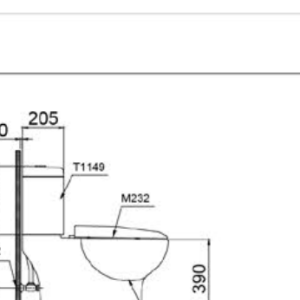 Ảnh công trình thực tế Bồn Cầu CAESAR CD1349/TAF050 2 Khối Nắp Rửa Cơ