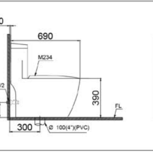 Ảnh công trình thực tế Bồn Cầu CAESAR CD1364 1 Khối Nắp Êm