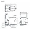 [CLC] Bồn Cầu Một Khối TOTO MS905T2#XW Nắp TC393VS - ảnh 2