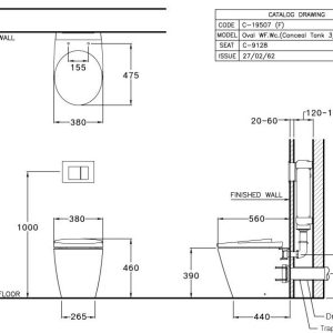 Ảnh công trình thực tế Bồn Cầu COTTO SC19507(F) Đặt Sàn Nắp Êm